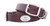 ZEPPRO Oklahoma Sooners Brown Leather Concho Dog Collar Medium