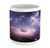 Lunarable Outer Space Mug, Black Hole in The Nebula Gas Cloud in Outer Space Universe Astro Solar System, Printed Ceramic Coffee Mug Water Tea Drinks Cup, Navy Purple