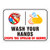 Hohomark Wash Your Hands Sign 7x10 Hand Washing Signs for Office School Home Restroom