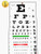 YGOline Snellen Eye Chart Plastic Wall Chart Pocket Low Vision Eye Chart for Eye Exams 20 Feet 22 x 11 inch
