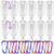 Fireboomoon 16 Pack Travel Clear Plastic Keychain BottlesRefillable Portable Leakproof Empty Squeeze Bottles with Flip Cap and Buckle for Toiletry Shampoo Travel Accessory2oz60ml