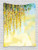 Ambesonne Watercolor Flower Decor Collection, Charms of Golden Color Wisteria Watercolor Painting, Bedroom Living Kids Girls Boys Room Dorm Accessories Wall Hanging Tapestry, Light Green Ivory Blue