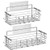 ivkey Shower Caddy Basket Shelf with Hooks for Hanging Sponge and RazorShampoo Holder OrganizerNo Drilling Adhesive Wall Mounted Bathroom ShelfRustproof SUS304 Stainless Steel 2 Pack
