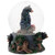 Black Bear Friend Couple 100MM Musical Water Globe Plays Tune Born Free