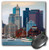 USA, Massachusetts. Boston waterfront skyline with sailboats. - Mouse Pad, 8 by 8 inches (mp_189383_1)