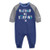 Hurley Baby Boys Long Sleeve Coverall Delf Heather Raglan 6M