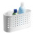 InterDesign Suction Bathroom Caddy - Shower Storage Shelf for Shampoo, Conditioner and Soap, White