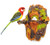 PowerTRC Chirping & Dancing Bird With Noise Sensor, Sound Activated Chirping Bird