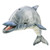 Folkmanis Whistling Dolphin Hand Puppet BlueGray OffWhite