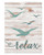 Relax Seagulls Whitewash 5.5 x 7.5 Solid Wood Barnhouse Block Sign