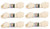 Premium USA Beef Hide  Flat Knot Bone  10  11 Pack of 6