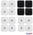 Syrtenty TENS Unit Pads 2x2 16 pcs SNAP Electrodes