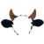 Beistle 60035 Cow Headband WhiteBlackBrown 2 Units