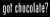 LLI Got Chocolate?  Decal Vinyl Sticker  Cars Trucks Vans Walls Laptop  White 55 x 15 in  LLI855