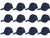 Gelante Plain Blank Baseball Caps Adjustable Back Strap Wholesale LOT 12 Pack 001Navy