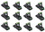 Pack of 12 JT Eaton 409 Jawz Plastic Mouse Trap for Solid or Liquid Bait