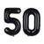 TimLin 40 inch Black 50 Number Jumbo Foil Mylar Helium Balloons  Party Decoration Supplies Balloons  Great for 50th Birthday or 50th Any Anniversary Parties Events