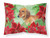 Carolines Treasures CK1300PILLOWCASE Dachshund Poinsettas Fabric Standard Pillowcase Standard Multicolor