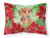 Carolines Treasures CK1355PILLOWCASE Red Dachshund Poinsettas Fabric Standard Pillowcase Standard Multicolor