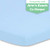 Joey  Joan Baby Cradle Sheet Fitted 18 x 36  Compatible with Arms Reach Co Sleeper Cambria Clear Vue Mini Ezee Bassinet  Pure Flannel Cotton  Blue