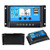 10A Solar Charge Controller 12V24V Auto Solar Panel Charge Controller 10Amp Solar Regulator with Dual USB LCD Adjustable Parameter Backlight LCD Display and Timer Setting ONOff Hours