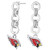 Pro Specialties Group NFL Arizona Cardinals Circle Links Post Earrings