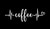 Makarios LLC Coffee Heartbeat MKR Decal Vinyl Sticker Cars Trucks Vans Walls LaptopWhite75 x 25 inMKR1123