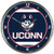 NCAA UConn Connecticut Huskies WinCraft Official Chrome Clock