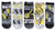 Harry Potter Hufflepuff Quidditch JuniorsWomens 5 Pack Ankle Socks Size 410