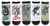 Harry Potter Houses Expecto Patronum Fancy Scroll Artwork JuniorsWomens 5 Pack Ankle Socks