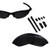BlazerBuck Antisalt Polarized Replacement Lenses  Sock Kit for Oakley Half Jacket  Black