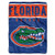 NCAA Florida Gators NCAA Basic 60 by 80 Plush Raschel Blanket Blue 60 x 80