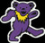 Grateful Dead  Large Purple Dancing Bear  Sticker  Decal