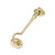 4 Cabin Hook Latch in Solid Brass Swivel Pivot Design for Gates Doors Security Renovators Supply Manufacturing