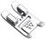 ZIGZAGSTORM 820608096 9303694691 Snap On MultiCord Presser Foot for Pfaff Sewing Machine  820608096