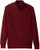 IZOD Mens Premium Essentials Solid Quarter Zip 7 Gauge Cable Knit Sweater Biking Red XLarge