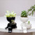 Ceramic Succulent Pot Creative Human Shaped Small Ceramic Flower Pots Mini Plant Planters for Desktop Usage Home Decoration B Group453225inches
