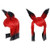 IPLD Alastor Cosplay Wig Anime Game Hazbin Hotel Costume Red Gradient Black Hair with Ears