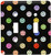 3dRose lsp_76649_2 Rainbow Smiley Face Pattern Double Toggle Switch Black