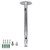 Universal Projector Ceiling Mount Height Extendable Projector Wall Mount Video Projector Bracket Stand 3in1 360° Rotatable Head Extendable Length for Projectors CCTV DVR Camera Silver
