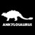 Ankylosaurus Dinosaur Vinyl Decal Sticker  Cars Trucks Vans SUVs Walls Cups Laptops  75 Inch Decal  White  KCD2930