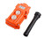 Crane Pendant Control Pushbutton 2 Ways Hoist Crane Push Button Switch 250V 5 Amp 500V 2 Amp Orange