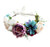 LLinfflr Flower Wreath Crown Boho Flower Headband Hair Garland Floral Halo Headpiece with Ribbon Wedding Party Festival Photos LLinfflr Flower Wreath Crown Boho Flower Headband Hair Garland Floral Halo Headpiece with Ribbon Wedding Party Festival Photos