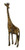 Things2Die4 Hand Carved Wood Burned Finish Giraffe Statue