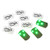 MVP Disc Golf Flat LED Trilite Disc Golf Lights Pack of 10 Green
