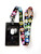 Panda Bear Print Lanyard wID Badge Holder and Charm Colorful