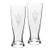 University Glass NCAA Arizona State Sun Devils Adult Set of 2  23 oz University Pilsners Deep Etch Engraved One Size Clear