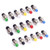 OFNMY 18Pcs 7mm SPST NO Momentary Push Button Switch 1A 250V AC 2 Pins Mini Push Button Switch Normal Open PBS110