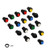 OFNMY 18Pcs 12mm SelfLocking Latching Push Button Switch OFFON DS428