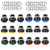 OFNMY 18pcs 12mm Waterproof Momentary NO Push Button Switch Mini Push Button Horn Switch OFFON Normal Open PBS33B